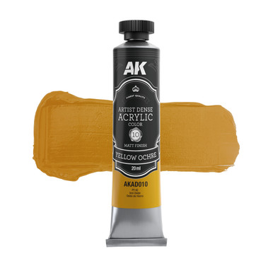 AK Interactive Artist Dense Acrylic Color Yellow Ochre