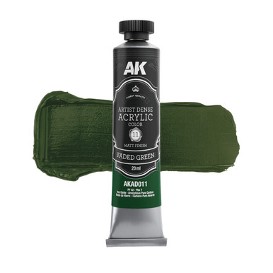 AK Interactive Artist Dense Acrylic Color Faded Green