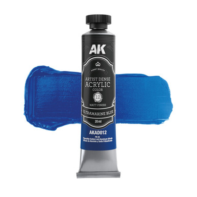 AK Interactive Artist Dense Acrylic Color Ultramarine Blue