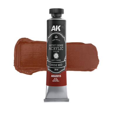 AK Interactive Artist Dense Acrylic Color Oxide Red