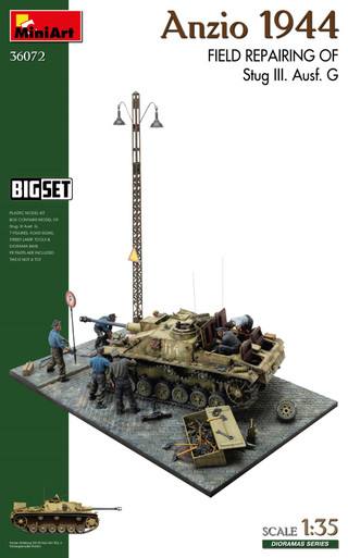 MiniArt 1/35 Anzio 1944. Field Repairing of Stug III. Ausf. G. BIG SET