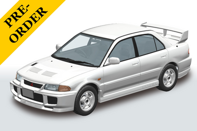 Aoshima 1/24 Snap Car #04-SW 1/24 CE9A LANCER GSR Evolution? 1995 Scotia White