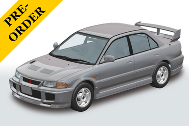Aoshima 1/24 Snap Car #04-QS 1/24 CE9A LANCER GSR Evolution? 1995 Queens Silver