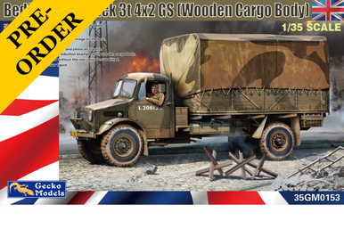 Gecko 1/35 Bedford OYD Truck 3t 4x2 GS (Wooden Cargo Body)