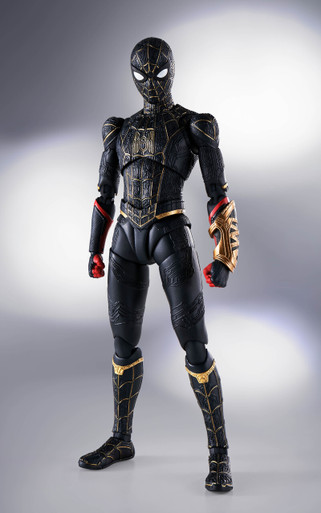 Bandai Spider-Man: No Way Home Spider-Man Black & Gold Suit Special Set S.H. Figuarts Action Figure
