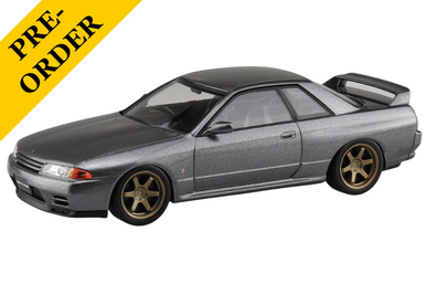 Aoshima 1/32 SNAP KIT #14CU-GG Nissan R32 Skyline GT-R Custom Wheel (Gun Gray Metallic)