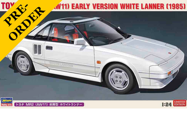 Hasegawa 1/24 Toyota MR2 (AW11) Early Version White Lanner