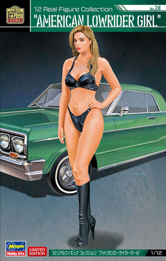 Hasegawa 1/12 Scale 12 Real Figure Collection No.24 American Lowrider Girl Model Kit