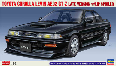Hasegawa 1/24 Scale Toyota Corolla Levin AE92 GT-Z Late Version with Lip Spoiler Model Kit