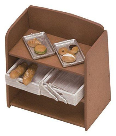 Asuka 1/24 Miniature Spice Bakery Freshly Baked Bread & Shelf