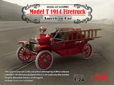 ICM 1/24 Model T 1914 FireTruck American Car