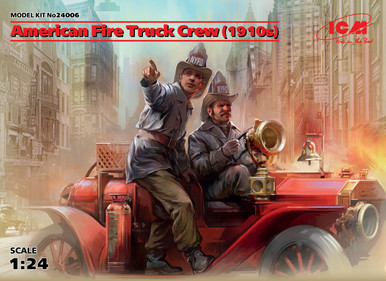 ICM 1/24 American Fire Truck Crew 1910s (2 Figures)