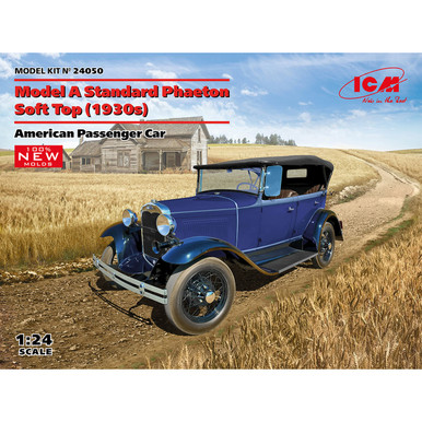 ICM 1/24 Model A Standard Phaeton Soft Top 1930s American Passenger Car