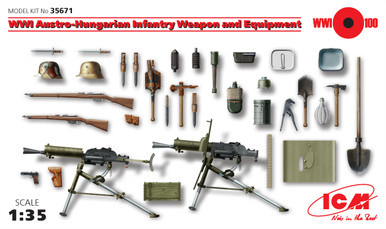 ICM 1/35 WWI Austro-Hungarian Infantry Weapon and Equipment