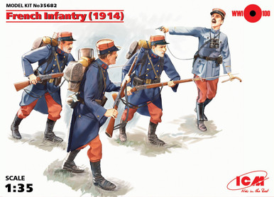 ICM 1/35 French Infantry 1914 (4 Figures)