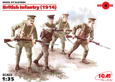 ICM 1/35 British Infantry 1914 (4 Figures)