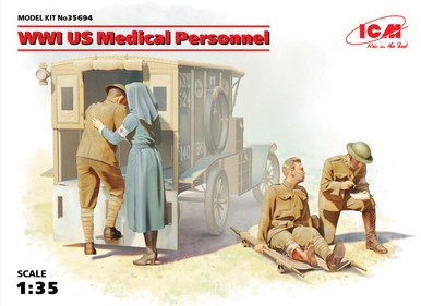 ICM 1/35 WWI US Medical Personnel (4 Figures)