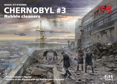 ICM 1/35 Chernobyl #3 Rubble Cleaners (5 Figures)