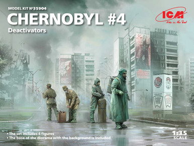 ICM 1/35 Chernobyl #4 Deactivators (4 Figures)