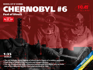 ICM 1/35 Chernobyl #6 Feat of Divers (3 Figures)