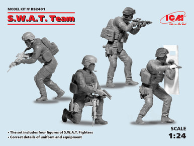 ICM 1/24 S.W.A.T. Team (4 Figures)