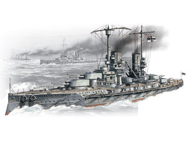 ICM 1/350 Konig WWI German Battleship