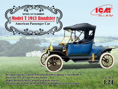 ICM 1/24 Model T 1913 Roadster American Passenger Car