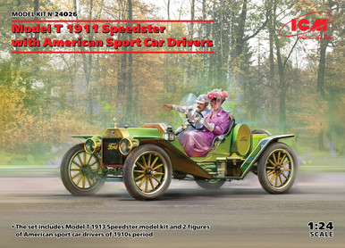 ICM 1/24 Model T 1913 Speedster with American Sport Car Drivers