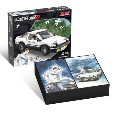 CaDA 1/12 Initial D Toyota Trueno AE86 Brick Model Car (1324 pcs)