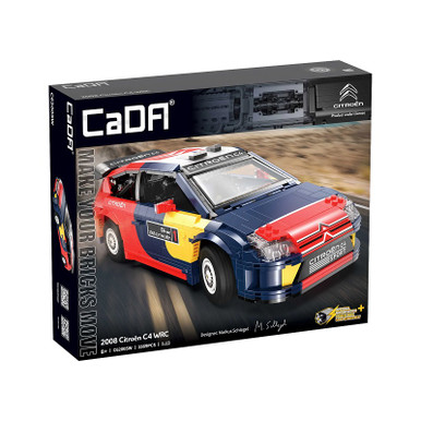 CaDA 1/12 Super Cars 2008 Citroen C4 WRC (1569 pcs)