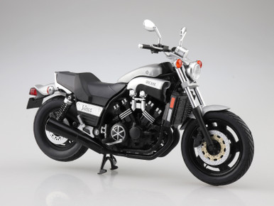 Aoshima 1/12 Diecast Motorcycle Yamaha Vmax New Silver Dust