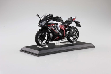 Aoshima 1/12 Diecast Motorcycle Kawasaki Ninja ZX-25R Metallic Spark Black Peal Flat Stardust White