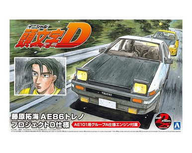 1/24 Initial D Toyota Fujiwara Takumi AE86 Trueno Project-D Ver.