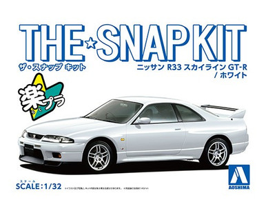1/32 SNAP KIT #15-C Nissan R33 Skyline GT-R (White)