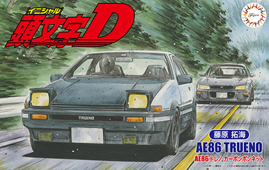 Fujimi 1/24 Initial D, AE86 Trueno '83 "Carbon Bonnet"
