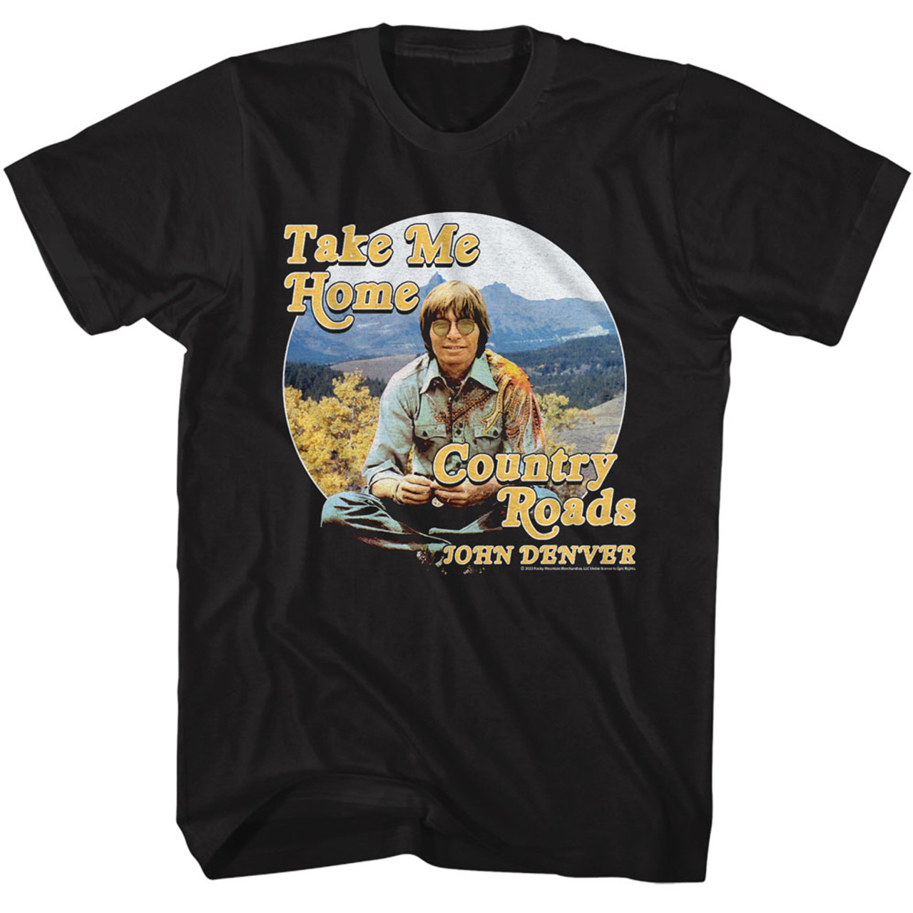 John Denver Mountain Range T-Shirt - Old School Tees