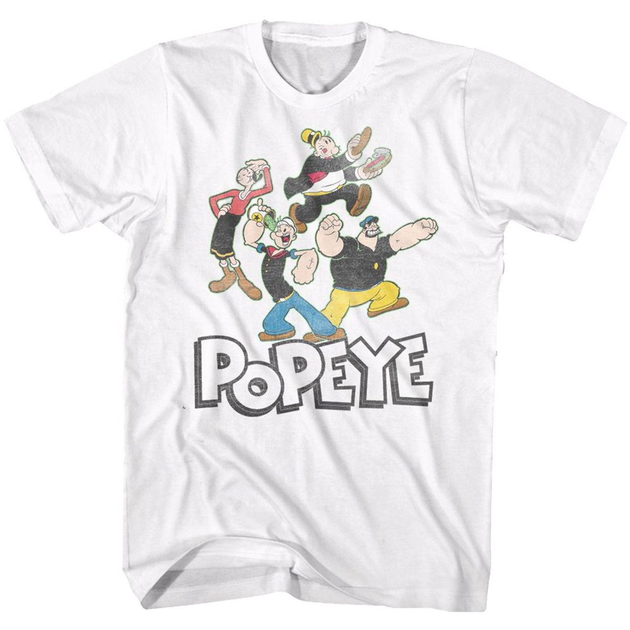 Popeye Pop Group T-Shirt - Old School Tees