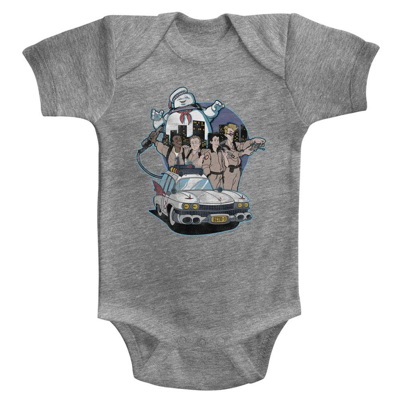 Ghostbusters Bustin Buddies Baby Onesie OldSchoolTees