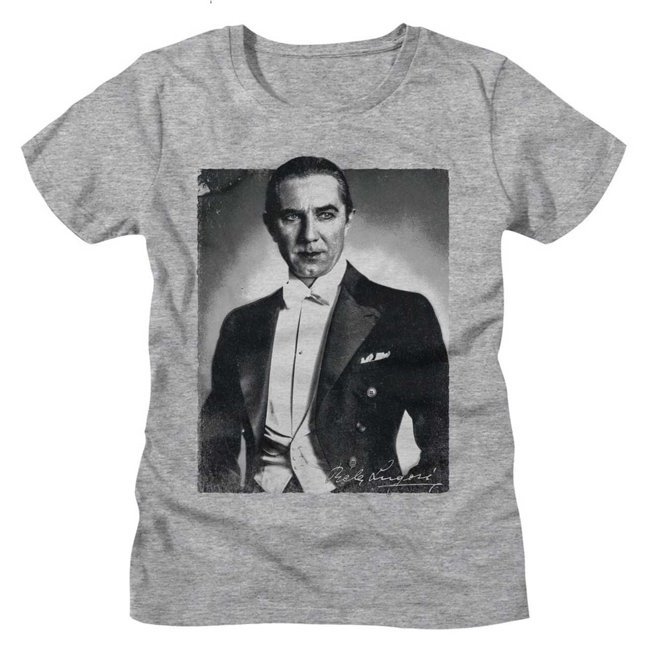 Bela Lugosi BW Portrait Ladies T-Shirt | OldSchoolTees.com