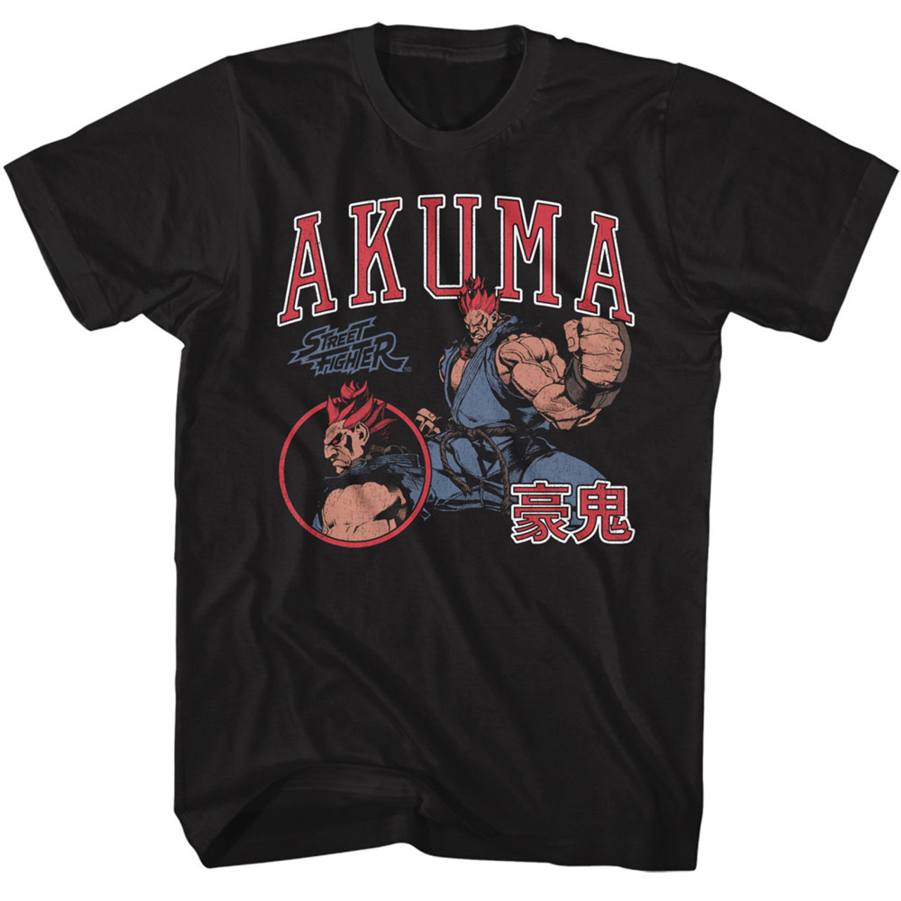 Street Fighter Akuma Varsity T-Shirt | Old School Tee's