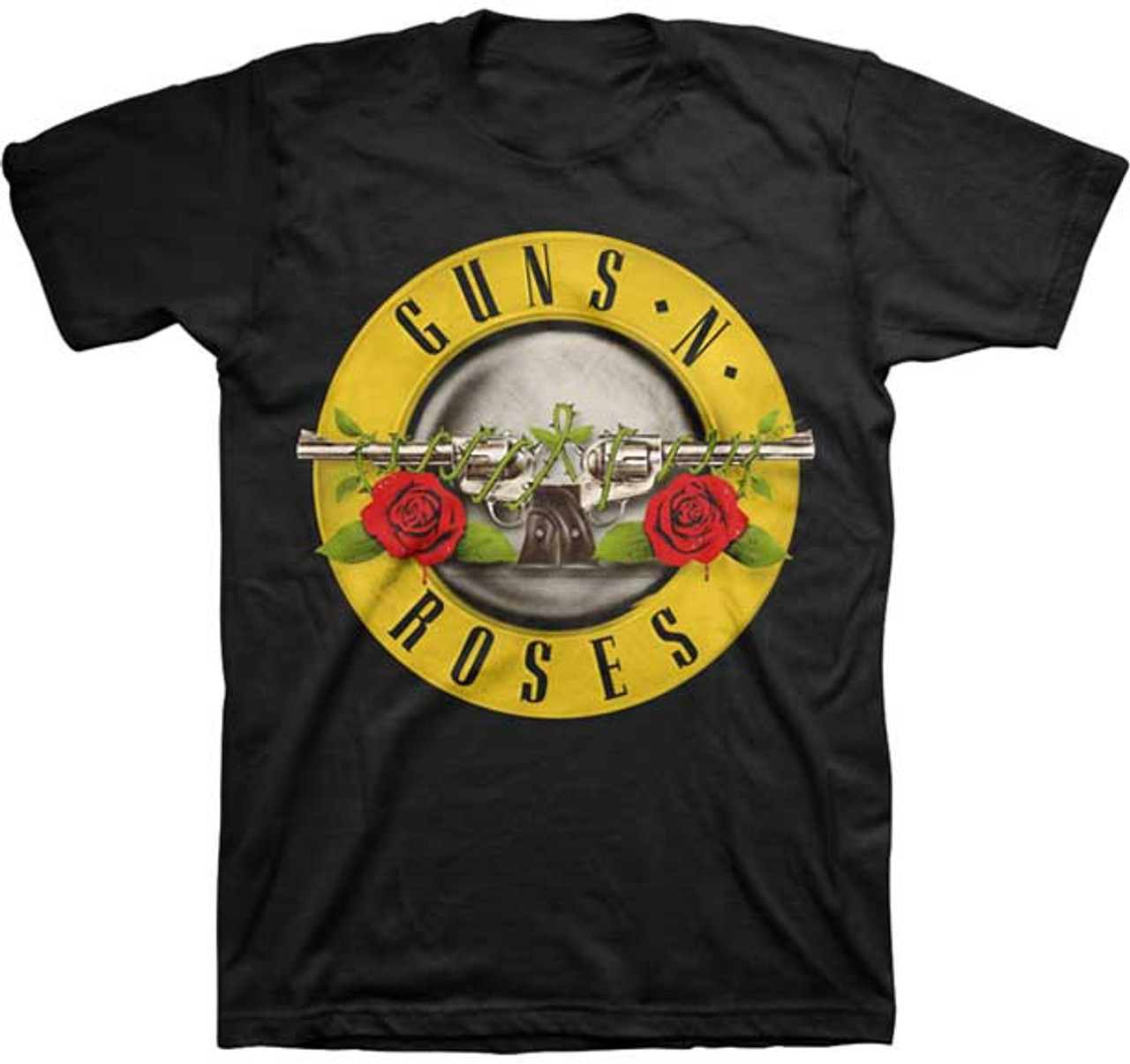 arm Forfatter sejle Guns N Roses Bullet Logo T-Shirt | Vintage Rock T-Shirt