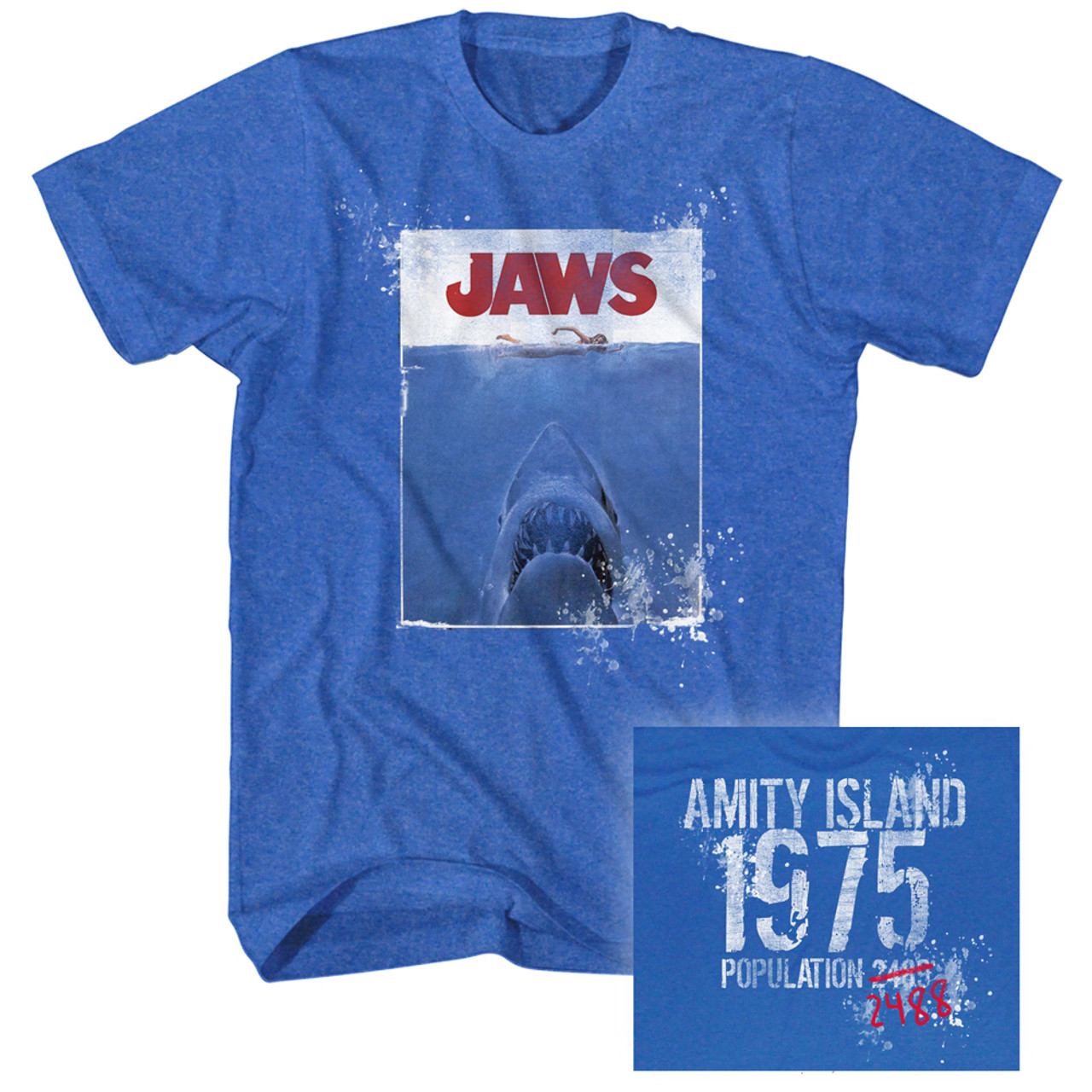 Jaws T-Shirt Size: XX-Large Blue