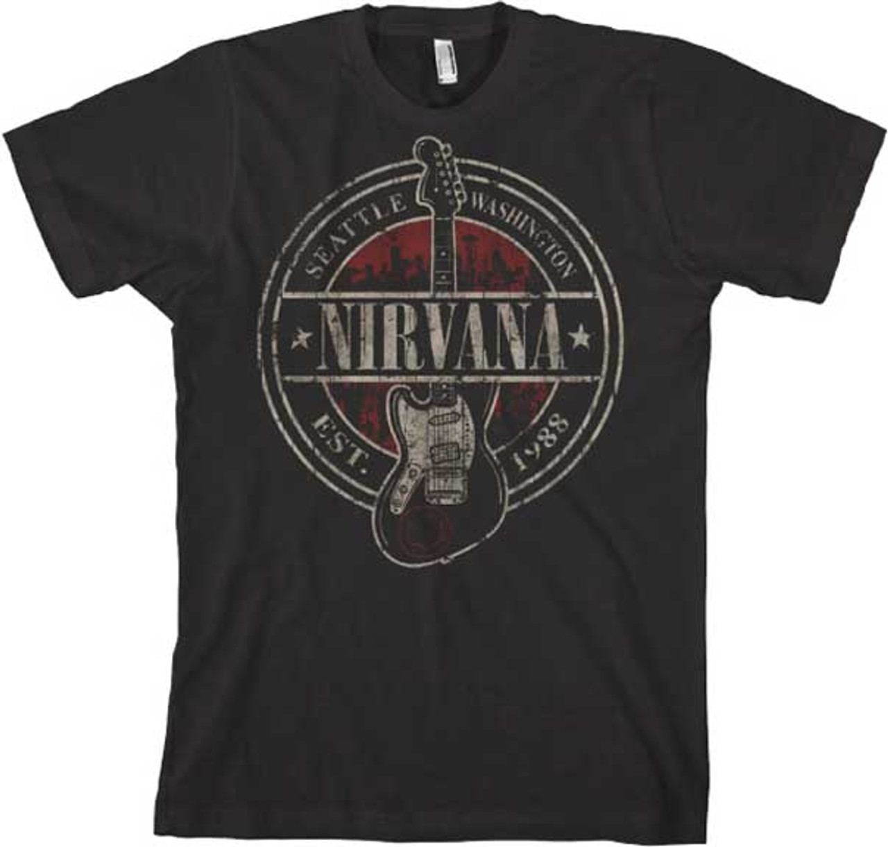 Nirvana Seattle Washington Est. 1988 T-Shirt |Vintage Rock Shirt