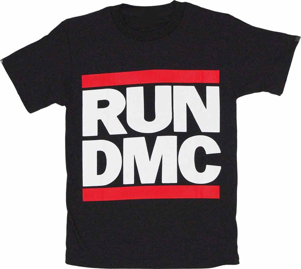 Run Dmc Logo Black T Shirt Old School Hip Hop T Shirt
