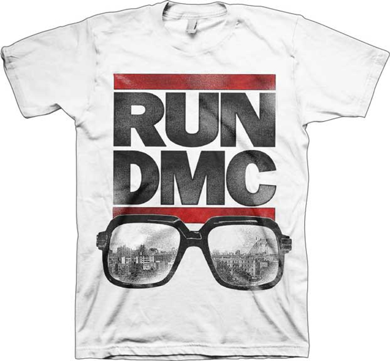 Run DMC Logo with Glasses T-Shirt