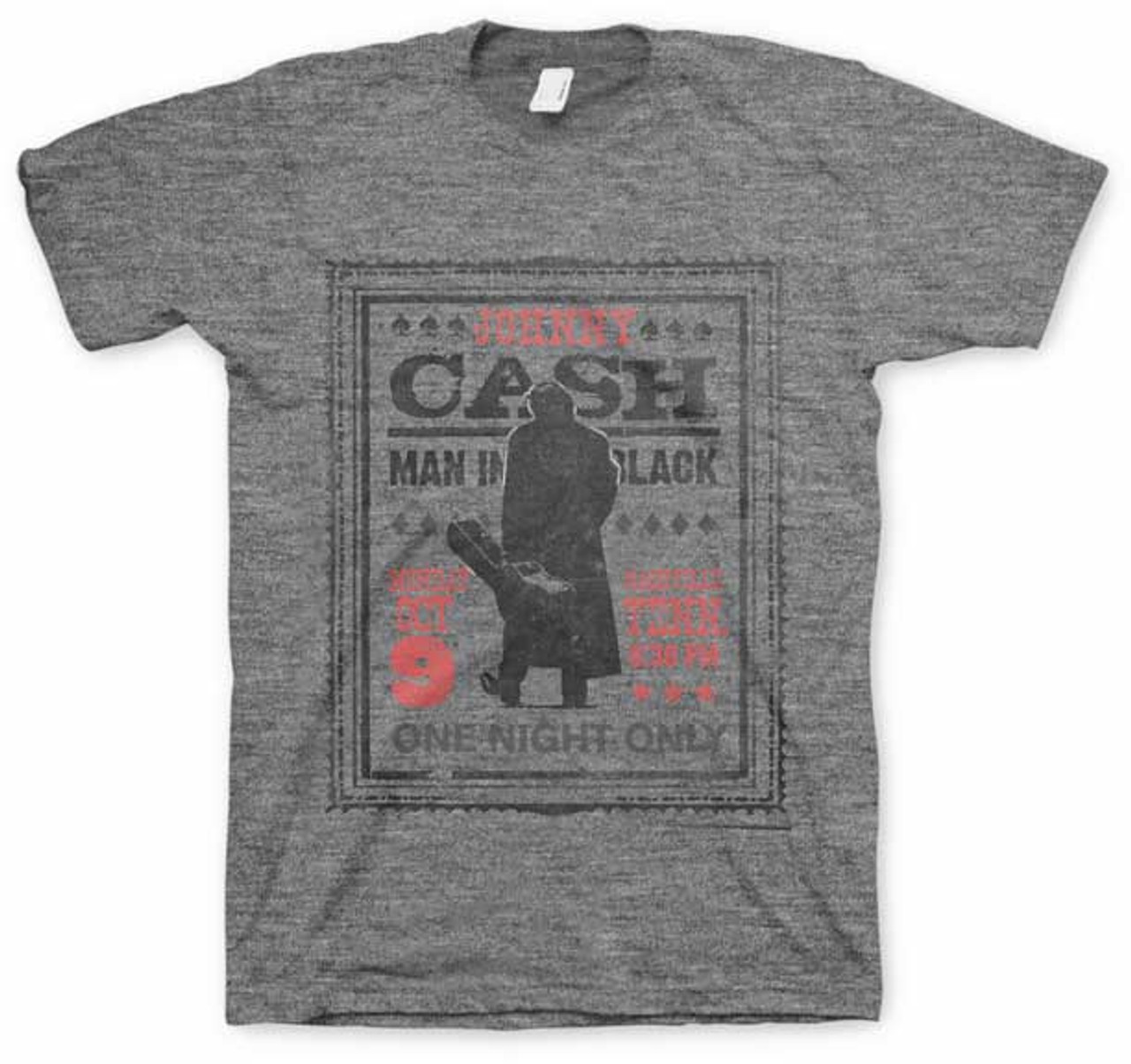 Johnny Cash Man in Black Poster T-Shirt | Classic Music T-shirt