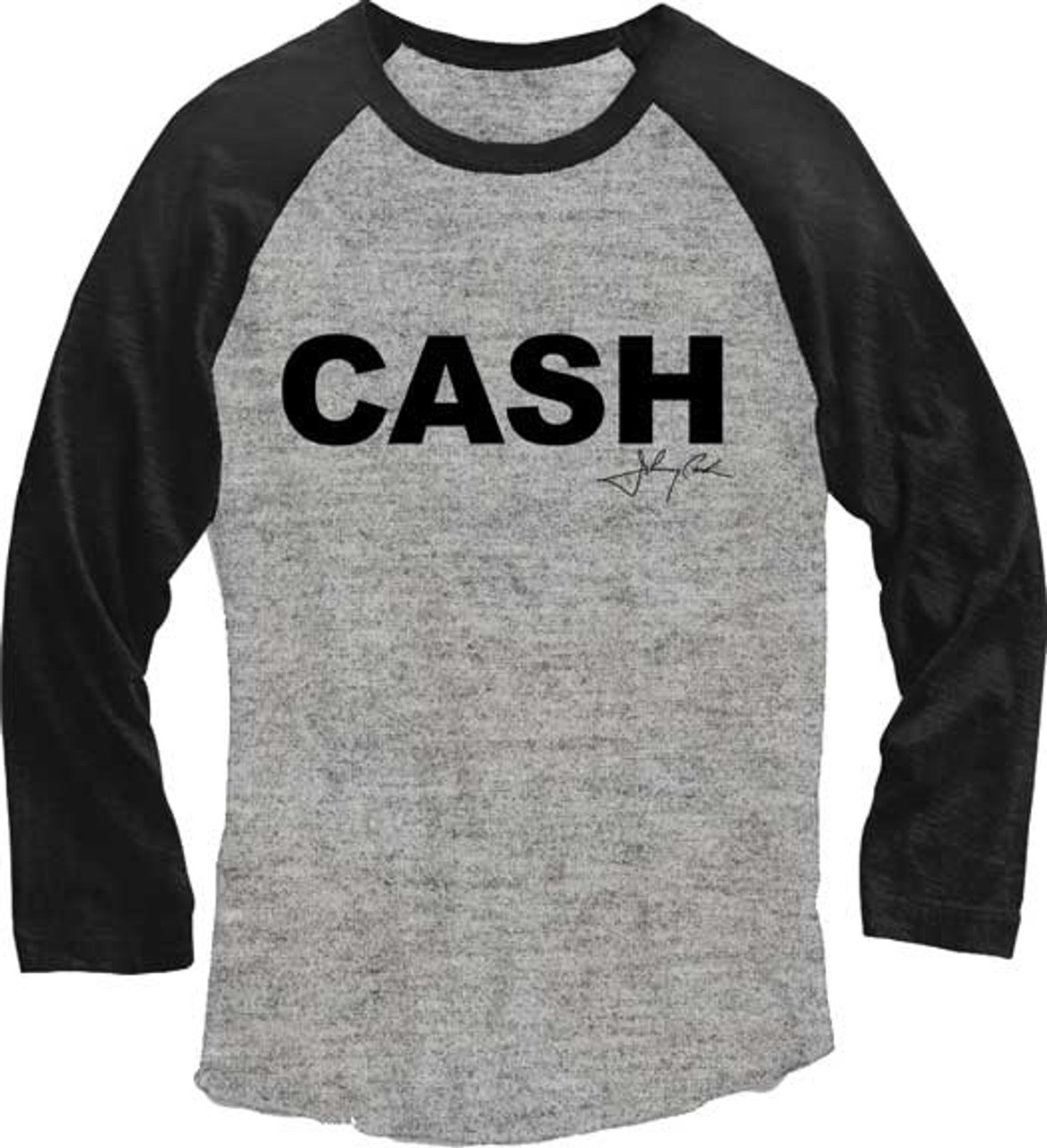 Johnny Cash Juniors Raglan T-Shirt*