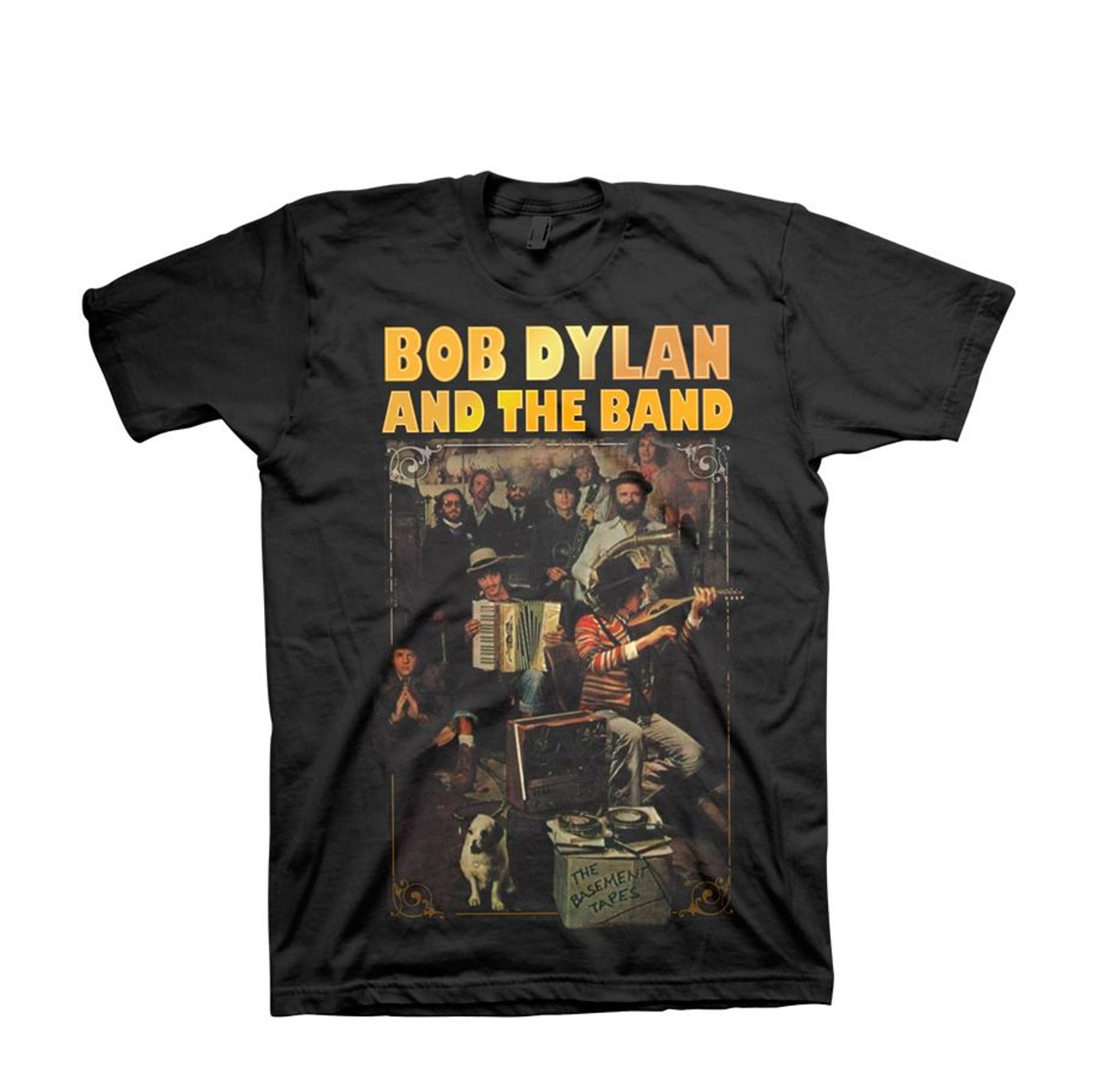 Bob Dylan and The Band Basement Tapes T-Shirt | Classic Band Tees