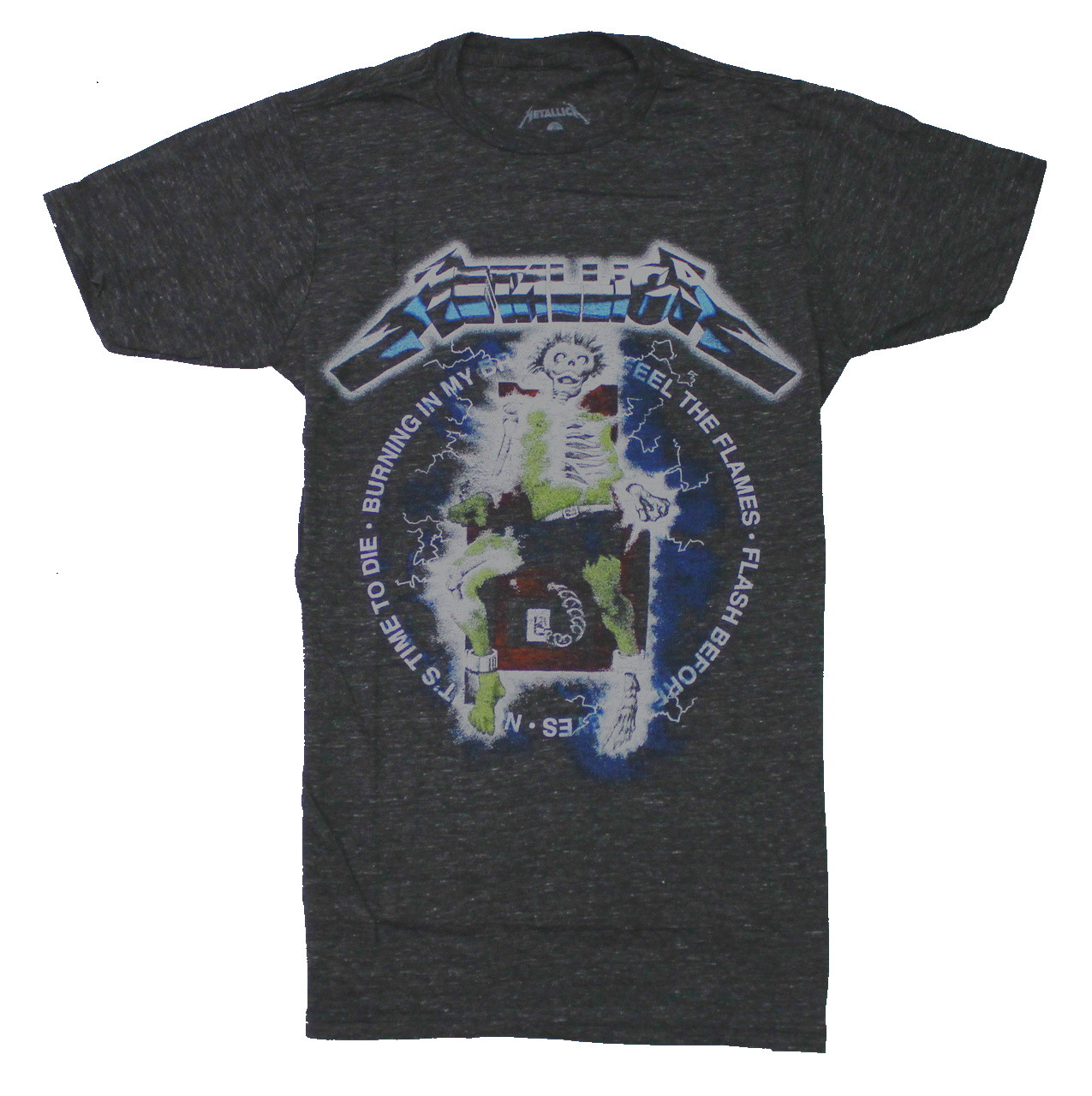 bezoek werkelijk onpeilbaar Metallica Vintage Electric Chair T-Shirt | Old School Metal Rock T-Shirt
