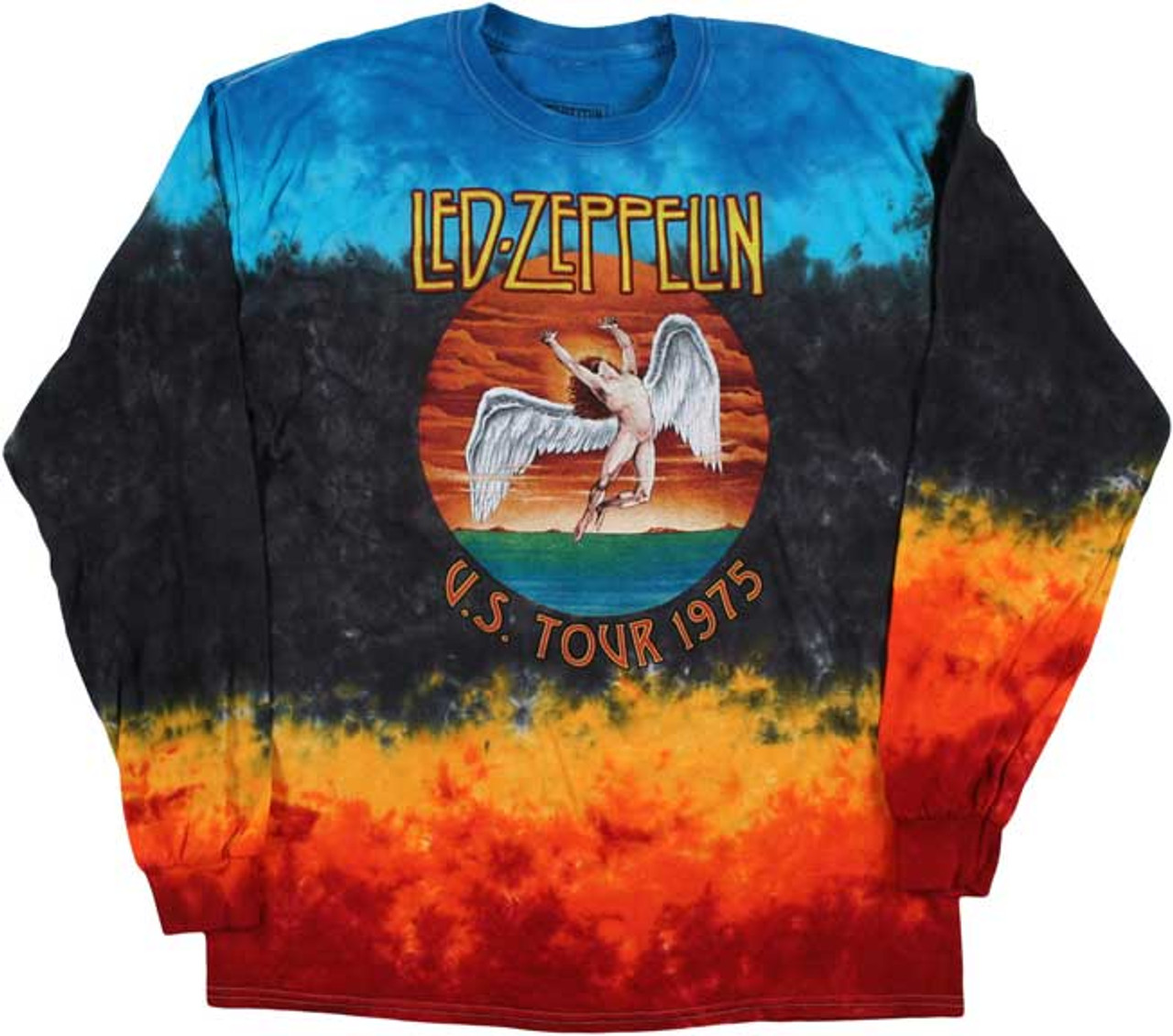 Led Zeppelin 1975 US Tour Tie Dye T-Shirt | More vintage styled ...